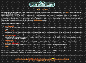 Hackys DSA-Seite, meine erste, nicht verffentlichte Homepage